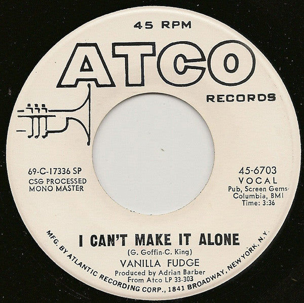 Vanilla Fudge : Need Love (7", Single, Mono, Promo)
