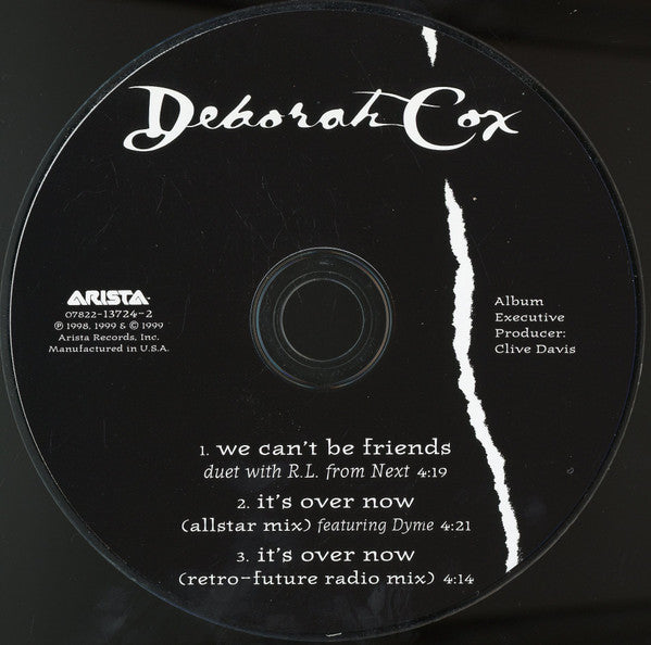 Deborah Cox Duet With RL (2) : We Can't Be Friends (CD, Single)