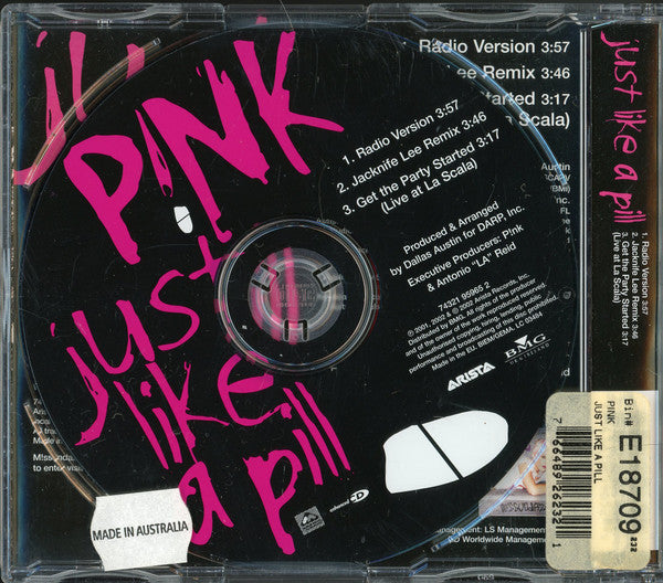 P!NK : Just Like A Pill (CD, Single, Enh)