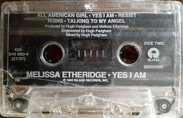 Melissa Etheridge : Yes I Am (Cass, Album, Chr)