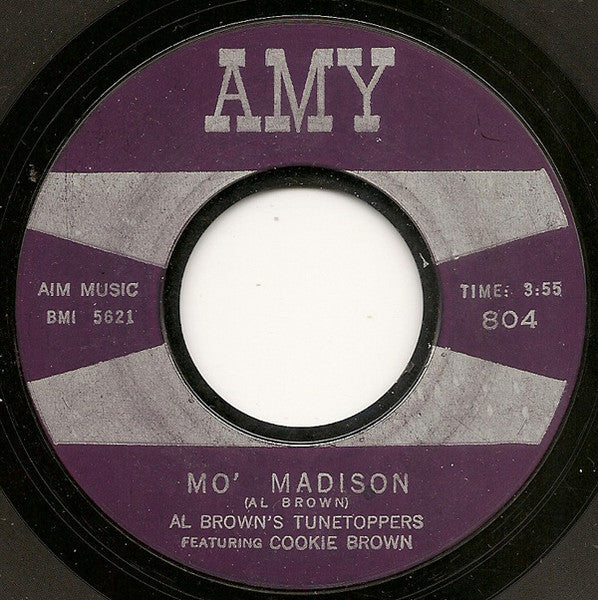 Al Brown's Tunetoppers Featuring Cookie Brown : The Madison (7", Styrene)