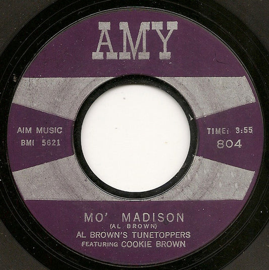 Al Brown's Tunetoppers Featuring Cookie Brown : The Madison (7", Styrene)