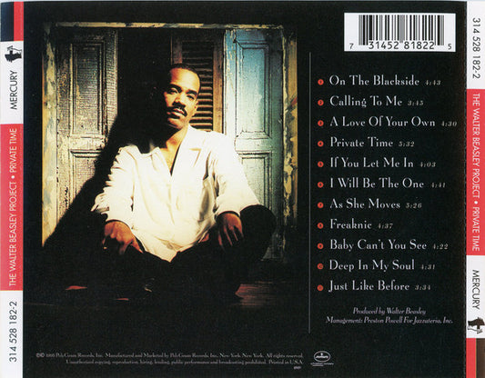 Walter Beasley : Private Time (CD, Album)