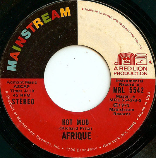 Afrique : Soul Makossa / Hot Mud (7", Single, Styrene, Ter)