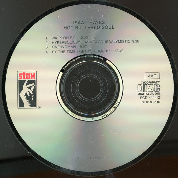 Isaac Hayes : Hot Buttered Soul (CD, Album, RE)