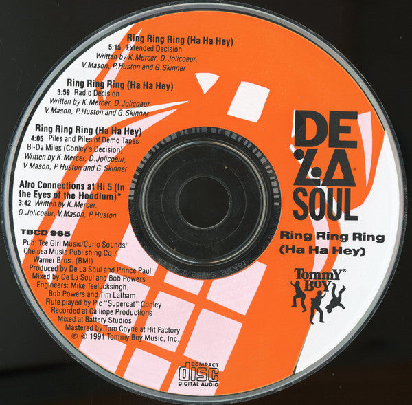 De La Soul : Ring Ring Ring (Ha Ha Hey) (CD, Single)