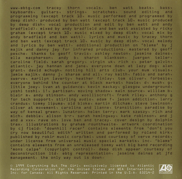 Everything But The Girl : Temperamental (CD, Album)