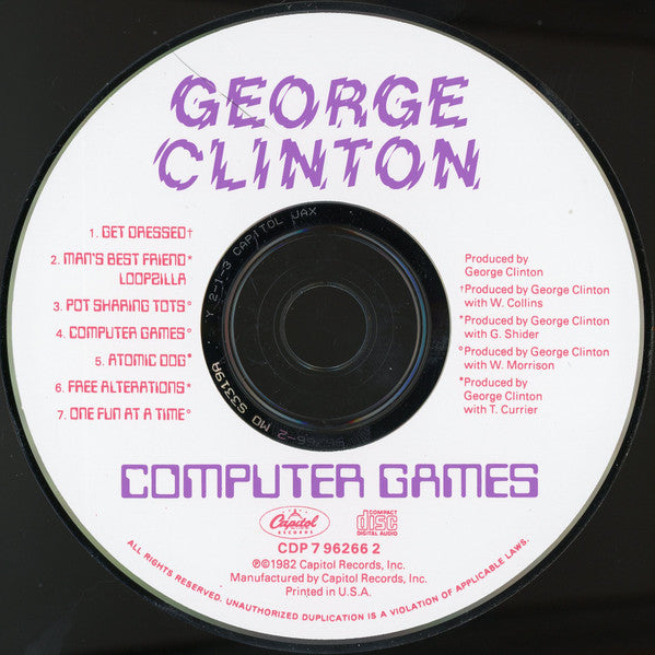 George Clinton : Computer Games (CD, Album, RE, Cap)