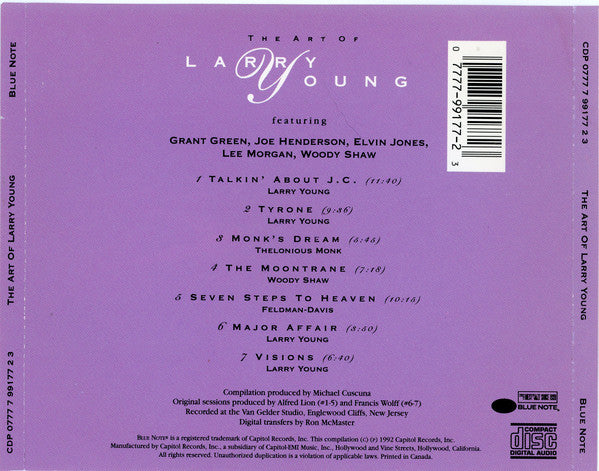 Larry Young : The Art Of Larry Young (CD, Comp, RE, EMI)