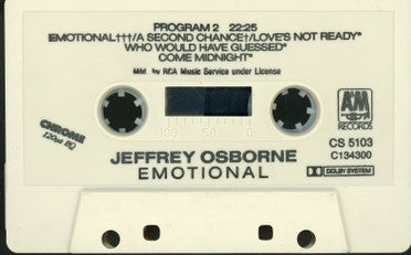 Jeffrey Osborne : Emotional (Cass, Album, Club, RCA)