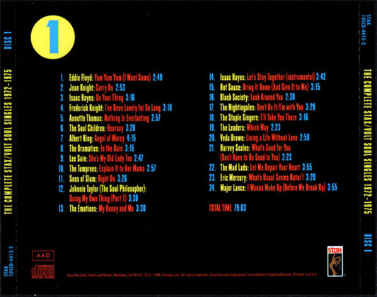 Various : The Complete Stax/Volt Soul Singles Volume 3 (1972-1975) (10xCD, Comp + Box)