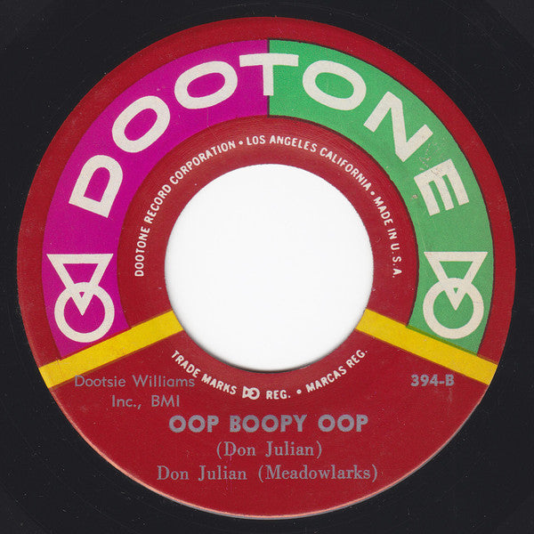 Don Julian & The Meadowlarks : Please Love A Fool (7", RE)