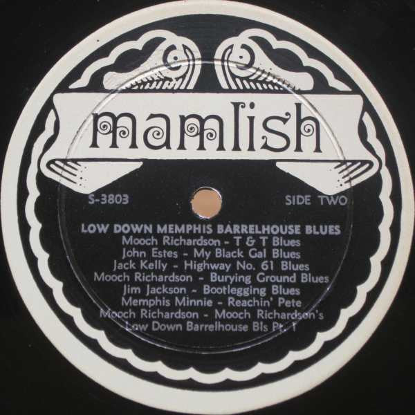 Various : Low Down Memphis Barrelhouse Blues (LP, Comp)