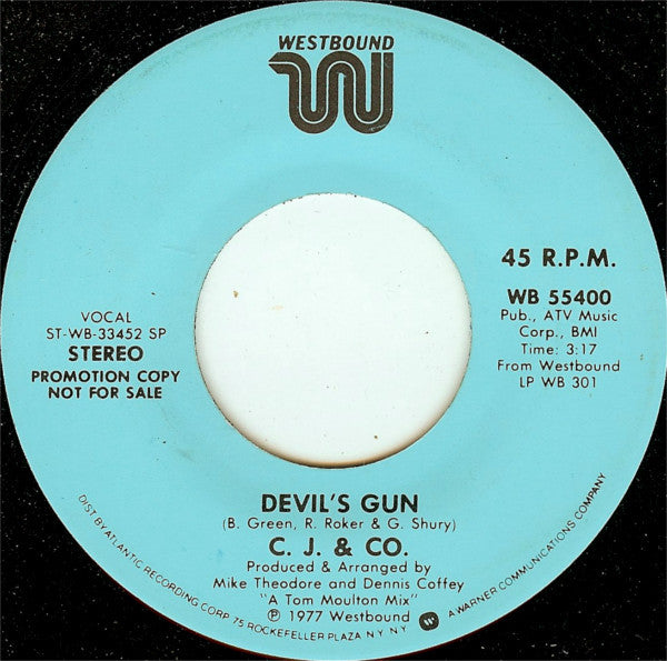 C.J. & Co : Devil's Gun (7", Mono, Promo, SP )