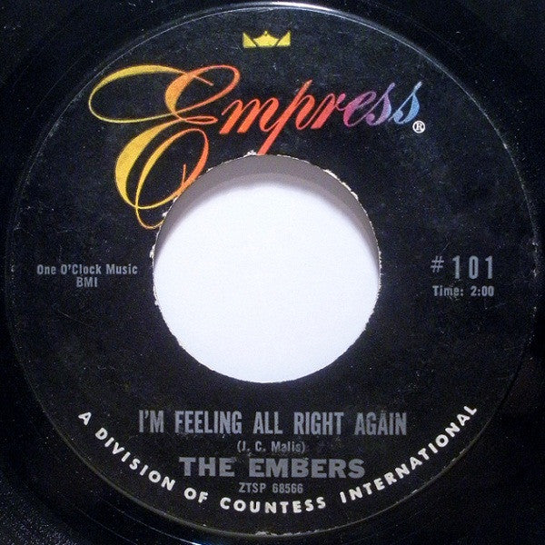 The Embers (9) : Solitaire (7", Single, Mono, Styrene)