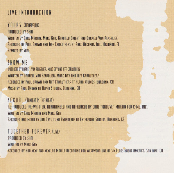 Shai (3) : Right Back At Cha (CD, Album)