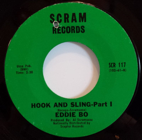 Eddie Bo : Hook And Sling (7", Single, Styrene, Pit)