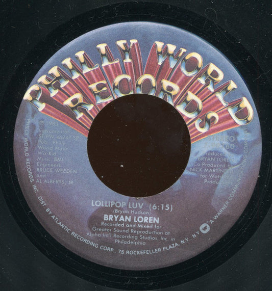 Bryan Loren : Lollipop Luv (7", Single)