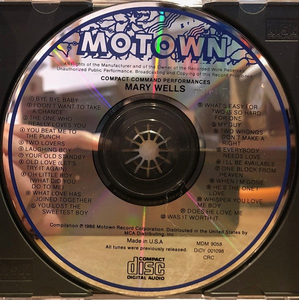 Mary Wells : 22 Greatest Hits (CD, Comp, Club, CRC)