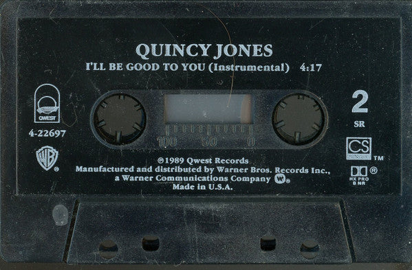 Quincy Jones Featuring Ray Charles And Chaka Khan : I'll Be Good To You (Cass, Single, SR)