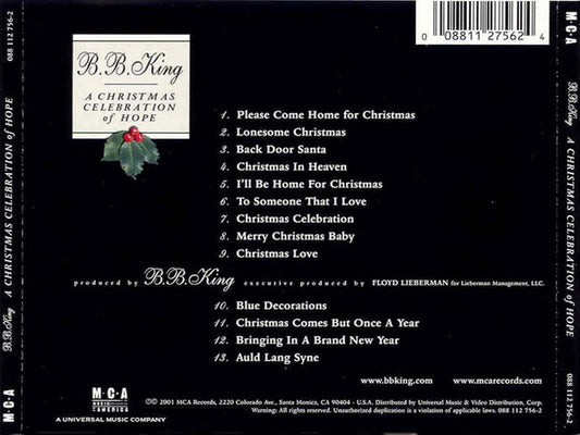 B.B. King : A Christmas Celebration Of Hope (CD, Album)