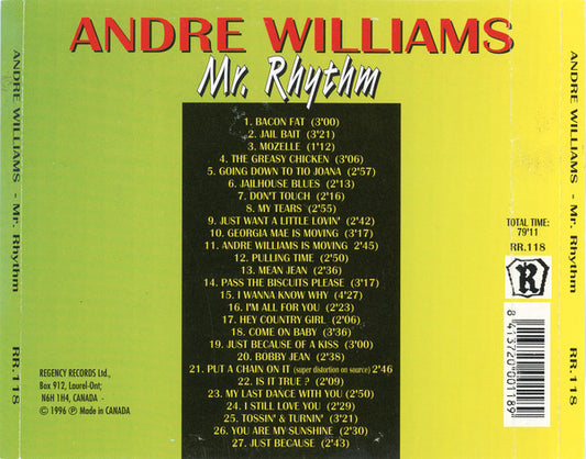 Andre Williams (2) : Mr. Rhythm (CD, Comp)