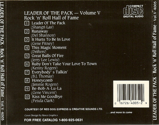 Various : Rock 'N' Roll Hall Of Fame - Volume V (CD, Comp, RM)