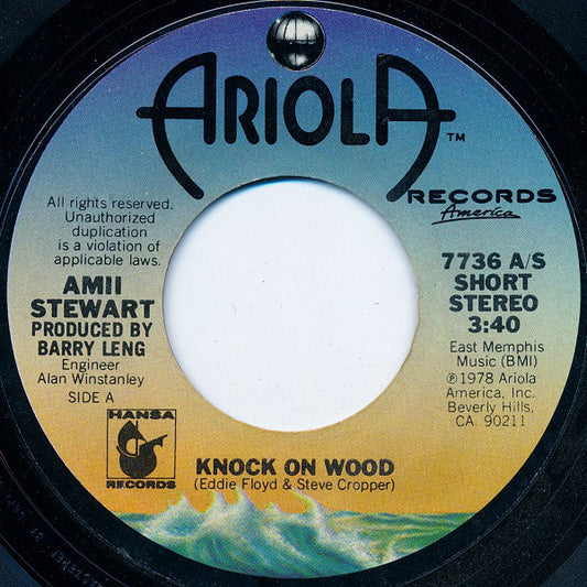 Amii Stewart : Knock On Wood (7", Single, Styrene, Pit)