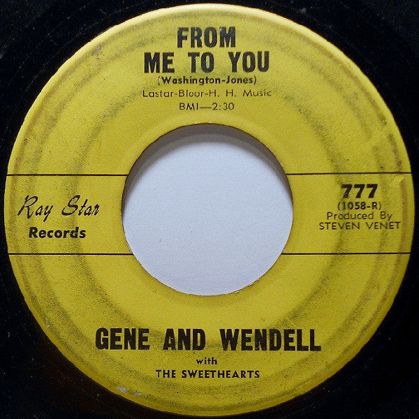 Gene & Wendell With The Sweethearts (2) : The Roach (7", Single)