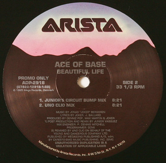 Ace Of Base : Beautiful Life (2x12", Promo)