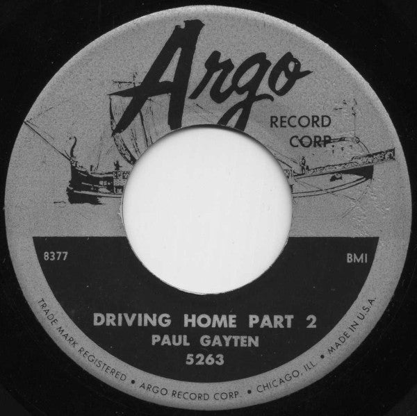 Paul Gayten : Driving Home (7", Single)