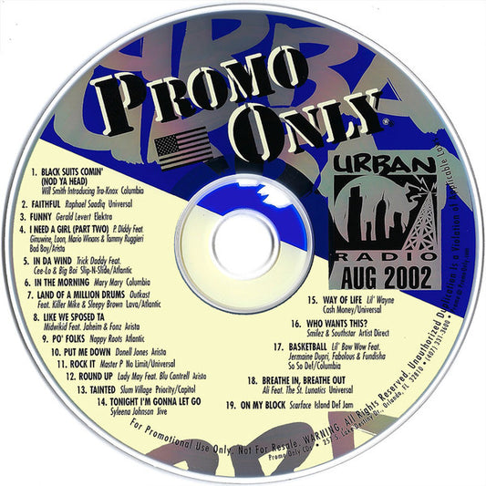 Various : Promo Only Urban Radio: August 2002 (CD, Comp, Promo)