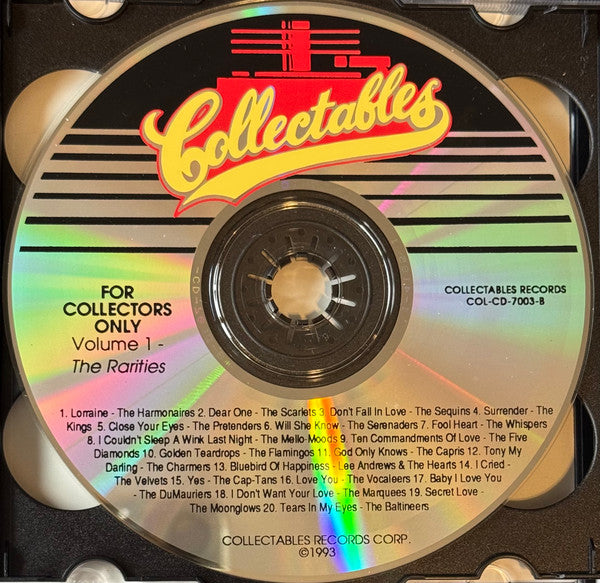 Various : Collectables Presents For Collectors Only: Volume 1 "The Rarities" (2xCD, Comp, Dis)