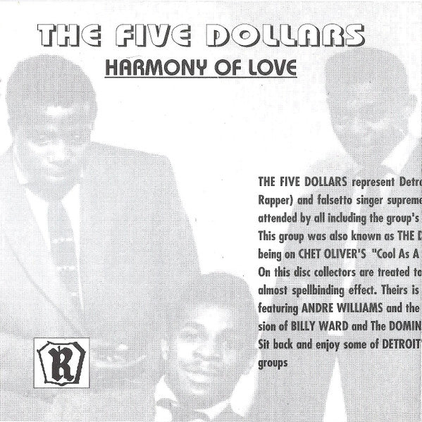 The Five Dollars : Motor-City Detroit Doo-Wops Vol. 3 (CD, Comp)