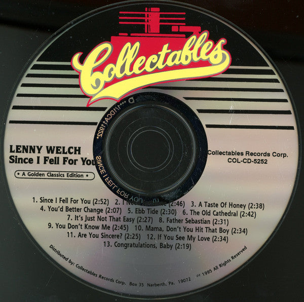 Lenny Welch : Since I Fell For You A Golden Classics Edition (CD, Comp)