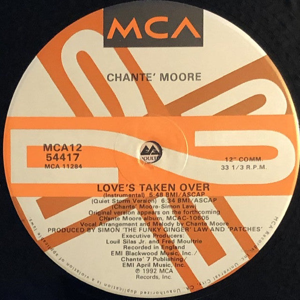 Chanté Moore : Love's Taken Over (12", Single)