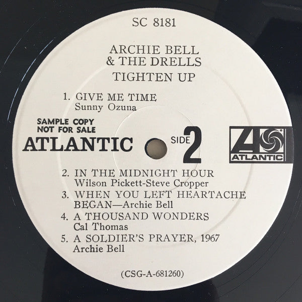 Archie Bell & The Drells : Tighten Up (LP, Album, Promo, Pre)