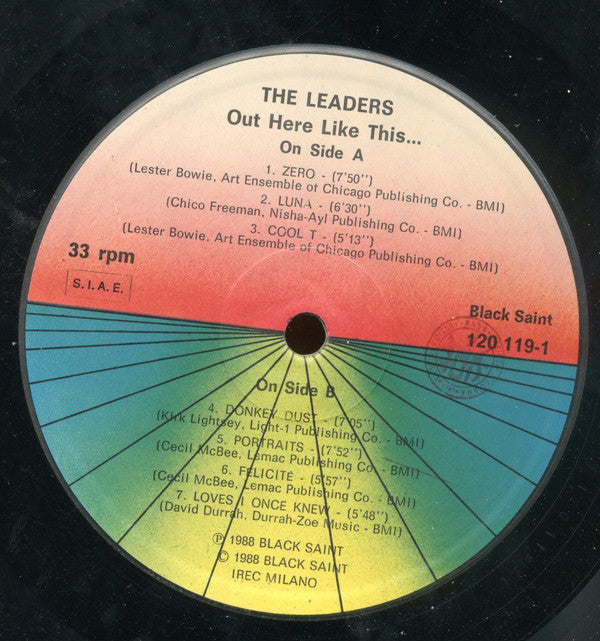 The Leaders (3) : Out Here Like This... (LP, Album)