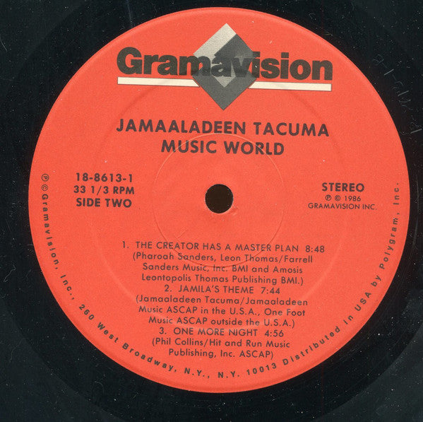 Jamaaladeen Tacuma : Music World (LP, Album)