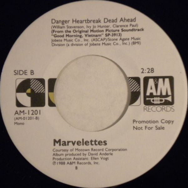 Them (3) / The Marvelettes : Baby Please Don't Go / Danger Heartbreak Dead Ahead (7", Single, Mono, Promo, RE)