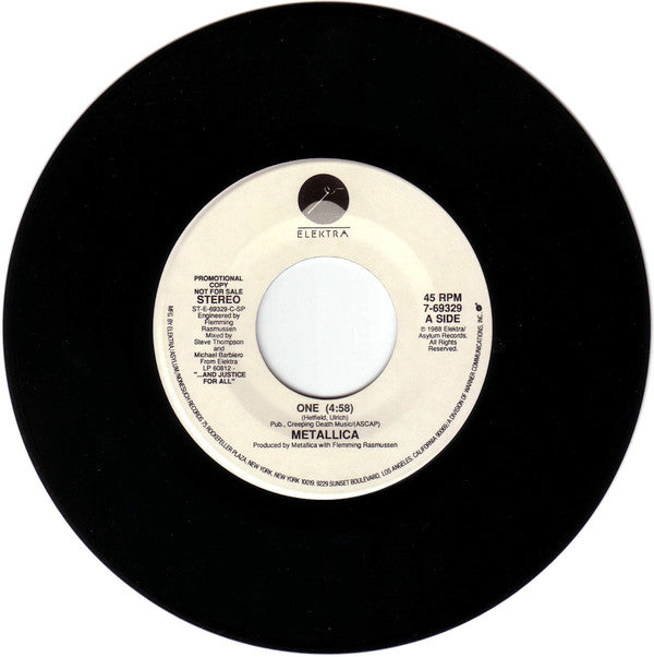 Metallica : One (7", Single, Promo, SP )