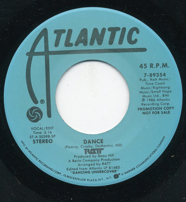 Ratt : Dance (7", Single, Promo)