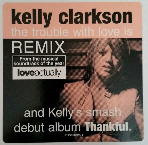 Kelly Clarkson : The Trouble With Love Is (Bermudez And Bertoldo Remix) (12", Promo)