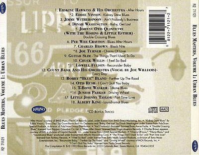 Various : Blues Masters, Volume 1: Urban Blues (CD, Comp, RM)