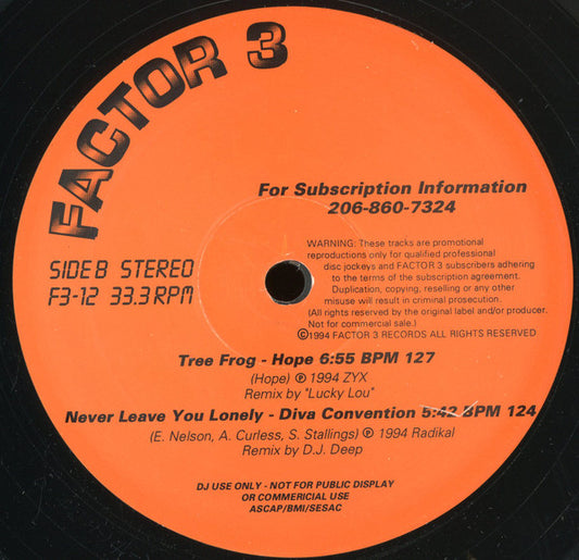 Various : Factor 3 #12 (12", Promo)