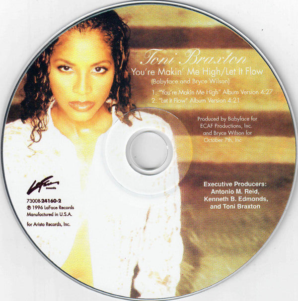 Toni Braxton : You're Makin' Me High / Let It Flow (CD, Single)