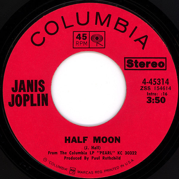 Janis Joplin : Me And Bobby McGee (7", Single, Styrene, Pit)