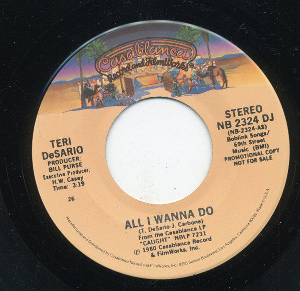 Teri Desario : All I Wanna Do (7", Single, Mono, Promo)
