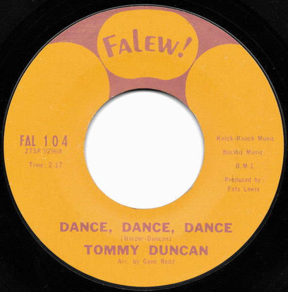 Tommy Duncan (2) : Let's Try It Over Again / Dance, Dance, Dance (7", Single, Styrene)