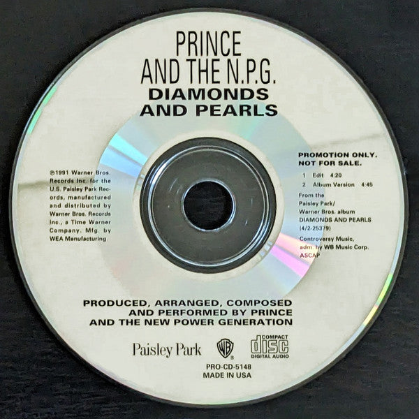 Prince And The New Power Generation : Diamonds And Pearls (CD, Single, Promo)